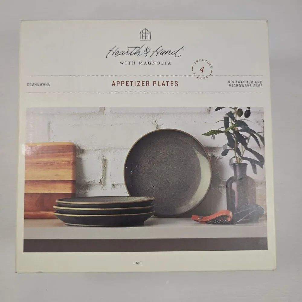 NEW Vintage Hearth & Hand with Magnolia Stoneware Appetizer Plate 7